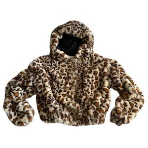 Topshop crop zip jacket (XS)